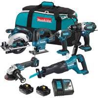 Ensemble 6 outils LXT, Lithium-ion, 18 V NTL Industrial