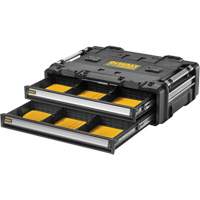 TOUGHSYSTEM&reg; 2.0 DXL 2 Drawers Unit, 30" x 21-13/20" x 10", Black/Yellow NTL Industrial