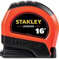 Ruban &agrave; mesurer haute visibilit&eacute; LEVERLOCK, 16', Marques de goujon Imp&eacute;rial NTL Industrial