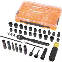 KNECT Complete Impact Pass Through & Flip Socket Set, 39 Pcs, Impact NTL Industrial