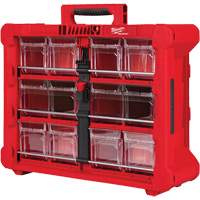 PACKOUT Tilt Bin Organizer, 15-1/5" x 19-7/10" x 6-7/10", Black/Red NTL Industrial