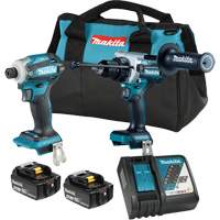 Ensemble 2 outils &agrave; moteur sans balai LXT, Lithium-ion, 18 V NTL Industrial