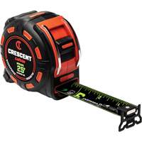 Shockforce NITE EYE Magnetic Tape Measure, 1-1/4" x 25', SAE Graduations NTL Industrial