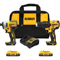 Ensemble de tournevis &agrave; chocs & perceuse, Lithium-ion, 20 V NTL Industrial