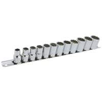 SS3812M-12 12-Point Metric Socket Set, 12 Pcs, 3/8" Drive Size NTL Industrial