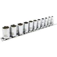 SS1411M-6 6-Point Metric Socket Set, 11 Pcs, 1/4" Drive Size NTL Industrial