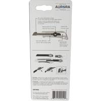 Couteau professionnel de 18 mm avec verrouillage &agrave; cliquet, Acier inoxydable, Robuste, Prise en Plastique NTL Industrial
