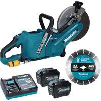 40Vmax XGT Brushless Power Cutter with 8.0Ah Batteries Kit, 9", 40 V NTL Industrial