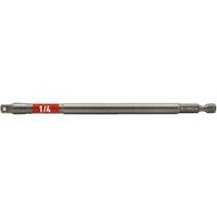 Impactech&reg; Impact Socket Adapter, 1/4" Drive Size, 1/4" Male Size, 6" L NTL Industrial