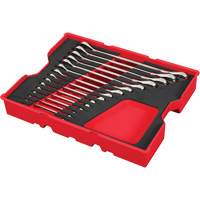 Jeu de cl&eacute;s SAE avec organisateur pour tiroirs PACKOUT, Combinaison &agrave; cliquet, 15 morceaux, Imp&eacute;rial NTL Industrial