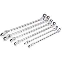 90-Tooth 12 Point Metric GearBox Double Ratcheting Wrench Set, Flex Head, 6 Pieces, Metric NTL Industrial