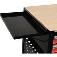 Utility Cart, 4 Drawers, Black/Orange NTL Industrial