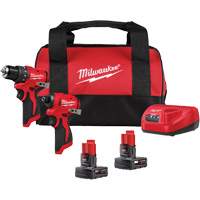 M12 Subcompact Brushless 2-Tool Combo Kit, Lithium-Ion, 12 V NTL Industrial