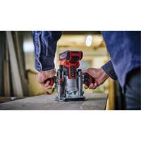 Professional Cordless Compact Router with Fixed Base & Plunge Base (Tool Only) NTL Industrial