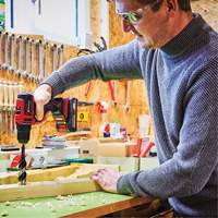 Cordless Drill/Driver Kit, Lithium-Ion, 18 V, 3/8" Chuck, 354 in-lbs Torque NTL Industrial