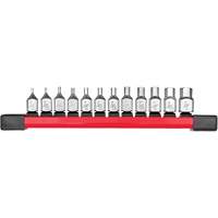 Jeu de douilles longues &agrave; embouts SAE, Hexagonale, Prise 1/4", 12 mr NTL Industrial