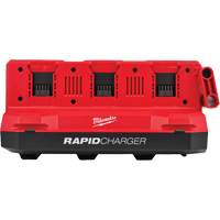 Chargeur rapide M18 &agrave; six baies en guirlande avec compatibilit&eacute; PACKOUT, 18 V, Lithium-ion NTL Industrial