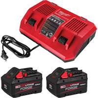 Trousse de d&eacute;marrage M18 REDLITHIUM FORGE avec chargeur rapide &agrave; deux baies, 18 V, Lithium-ion NTL Industrial