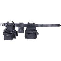Phantom Collection 4-Piece Heavy-Duty Combo Apron, Leather, Black NTL Industrial
