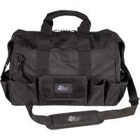 Sac &agrave; outils Phantom 18" pour entrepreneur, Polyester balistique, 25 pochettes, Noir NTL Industrial