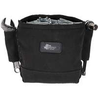 Sac Phantom pour &eacute;crous et boulons avec 2 manchons, Toile, 3 pochettes, Noir NTL Industrial