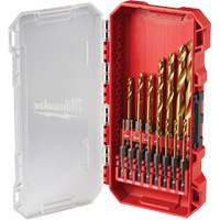 SHOCKWAVE Impact-Duty Drill Bit  Set, 15 Pieces, Titanium NTL Industrial