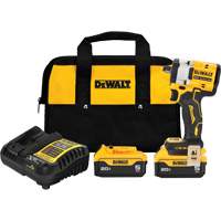 ATOMIC MAX* Cordless Impact Wrench With Hog Ring Anvil Kit, 20 V, 1/2" Socket NTL Industrial