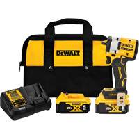 ATOMIC MAX* Cordless Impact Wrench With Hog Ring Anvil Kit, 20 V, 3/8" Socket NTL Industrial