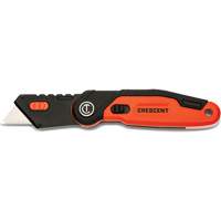 Folding Utility Knife, 1" Blade, Steel Blade, Aluminum Handle NTL Industrial
