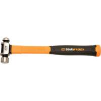 Ball Pein Hammer, 8 oz. Head Weight, Plain/Polished Face, Fibreglass Handle NTL Industrial