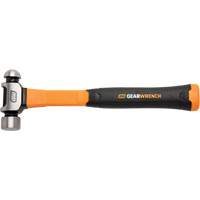 Ball Pein Hammer, 16 oz. Head Weight, Plain/Polished Face, Fibreglass Handle NTL Industrial