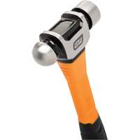 Ball Pein Hammer, 16 oz. Head Weight, Plain/Polished Face, Fibreglass Handle NTL Industrial