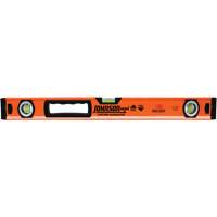 Level with Protective End-Caps, Box, 2' L, Aluminum, 3, Magnetic NTL Industrial