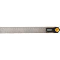 Localisateur d'angle num&eacute;rique et r&egrave;gle, 11" lo, Acier inoxydable, Graduations de 1/32" NTL Industrial