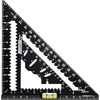 &eacute;querre de charpentier MACH-1 Smart Mark Johnny Square&reg; de 7-1/4 po avec fiole de niveau NTL Industrial