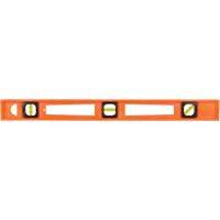 Orange Structo-Cast&reg; Contractor's Level, I-Beam, 2' L, 3, Non-Magnetic NTL Industrial