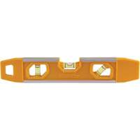 V-Groove Top-Read Torpedo Level, 9" L, Aluminum, 3 Vials, Magnetic NTL Industrial
