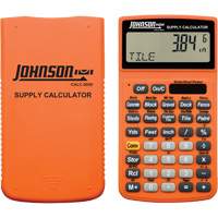Calculatrice de fournitures orange haute visibilit&eacute; avec &eacute;tui robuste NTL Industrial