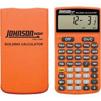 Calculatrice de construction orange haute visibilit&eacute; avec &eacute;tui robuste NTL Industrial