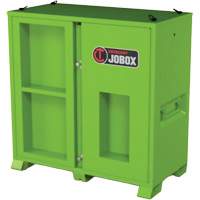 Armoire de rangement d'&eacute;PI sur place, Acier, Vert lime haute visibilit&eacute; NTL Industrial
