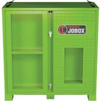 Armoire ventil&eacute;e pour le rangement d'&eacute;PI sur place, Acier, Vert lime haute visibilit&eacute; NTL Industrial
