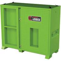 Armoire ventil&eacute;e pour le rangement d'&eacute;PI sur place, Acier, Vert lime haute visibilit&eacute; NTL Industrial