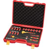 Jeu d'outils isol&eacute;s VDE &agrave; prise 3/8", 1000 V, 20 M NTL Industrial