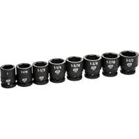 Jeu de douilles SAE &agrave; 6 pans, 8 Mcx, Chocs, Prise de 3/4" NTL Industrial