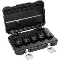 SAE Impact Bit Socket Set with Blow Mold Case, Hex, 3/4" Drive, 5 Pcs NTL Industrial