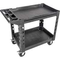 MODbox Utility Cart, 0 Drawers, 44-63/100" L x 25-1/2" W x 39" H, Black NTL Industrial