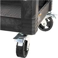 MODbox Utility Cart, 0 Drawers, 44-63/100" L x 25-1/2" W x 39" H, Black NTL Industrial