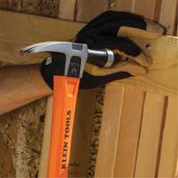 Straight-Claw Hammer, 18 oz., Fibreglass Handle, 14-4/5" L NTL Industrial