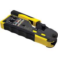 Ratcheting Ethernet Cable Crimper/Stripper/Cutter for Pass-Thru Connectors NTL Industrial