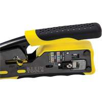 Ratcheting Ethernet Cable Crimper/Stripper/Cutter for Pass-Thru Connectors NTL Industrial